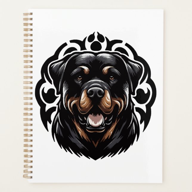 Tête de chien Rottweiler (Devant)