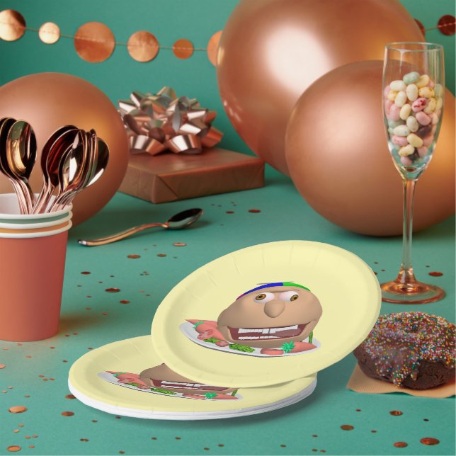 Tête de Johnny sur une assiette sur une assiette (Multi)