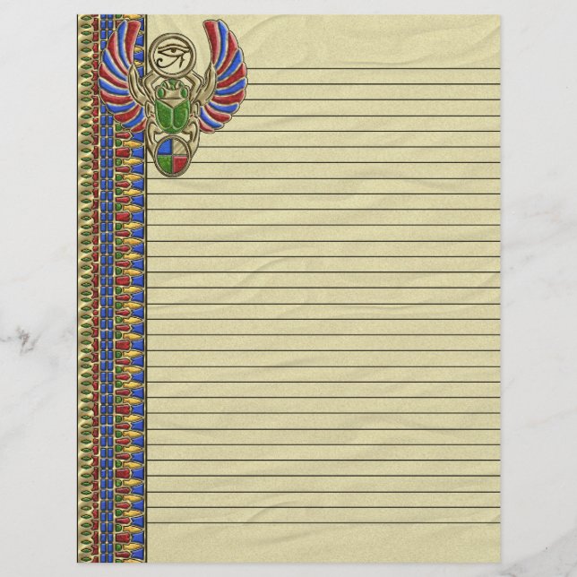 Tête de lettre à l'oeil de Horus (Devant)