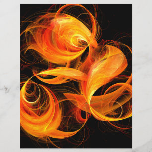 Tête de lettre d'art Abstraite Fireball