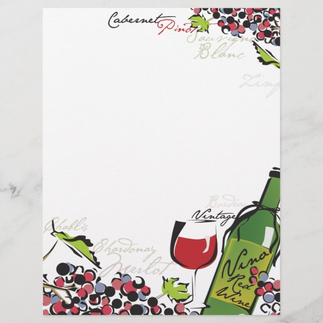 Tête de lettre du vin (Devant)