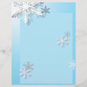 Tête de lettre Icy Snowflake stationnaire