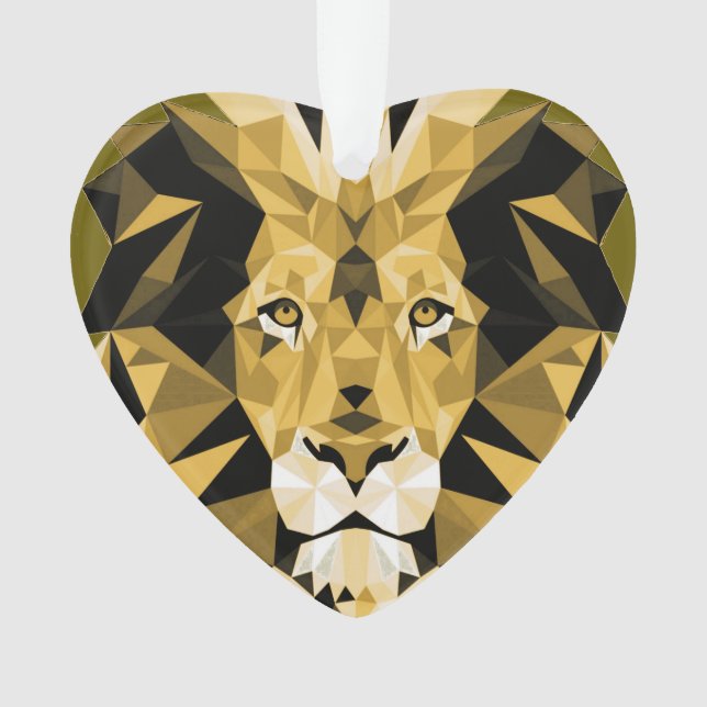 Tête de Lions géométriques Brown (devant)