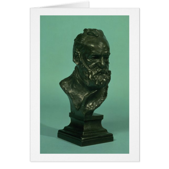 Tête de portrait de Victor Hugo (1802-85) (bronze) (Devant)
