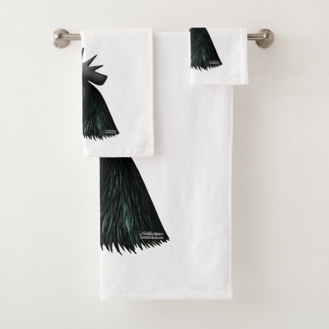 Tête de Rooster Ayam Cemani (En situation)