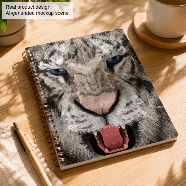 Tête de Tigre Blanc Esthétique Faunique (Créateur téléchargé)