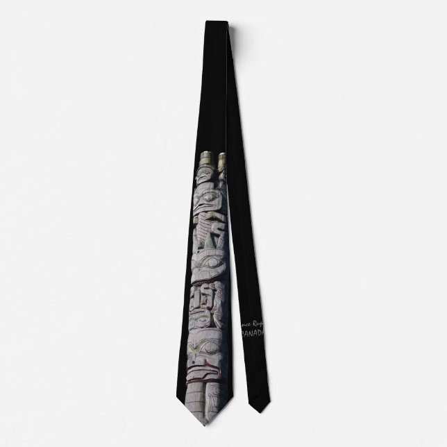 Tête de totem Cravate Première Nation Cravate à no (Devant)