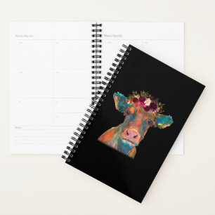 Tête de vache couleur aquarelle   Cadeaux de vache