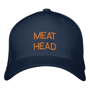 "TÊTE DE VIANDE" brodée sur casquette