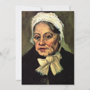 Tête de vieille femme à la coiffe blanche par Vinc