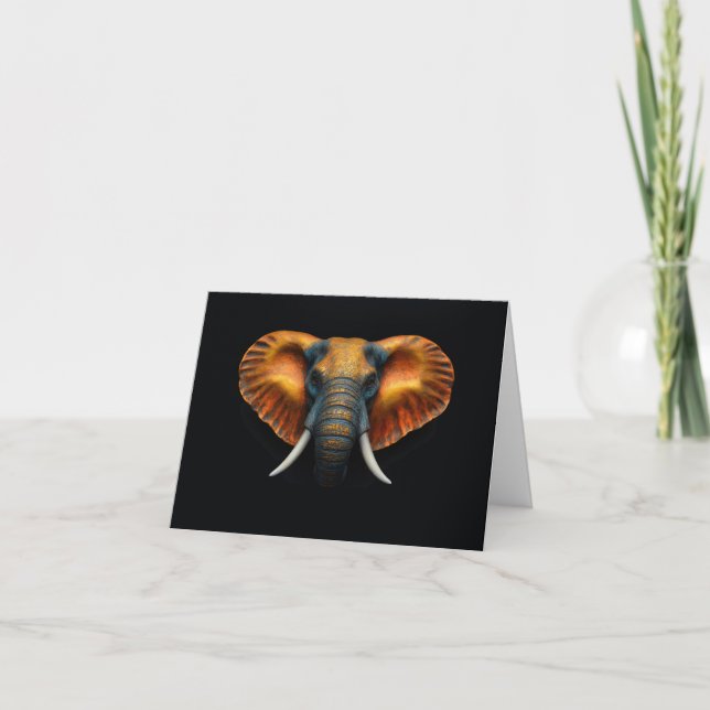 Tête d'éléphant d'Afrique  (Devant)