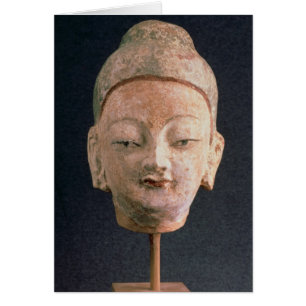 Tête d'une statue de Bouddha, de Bezeklik