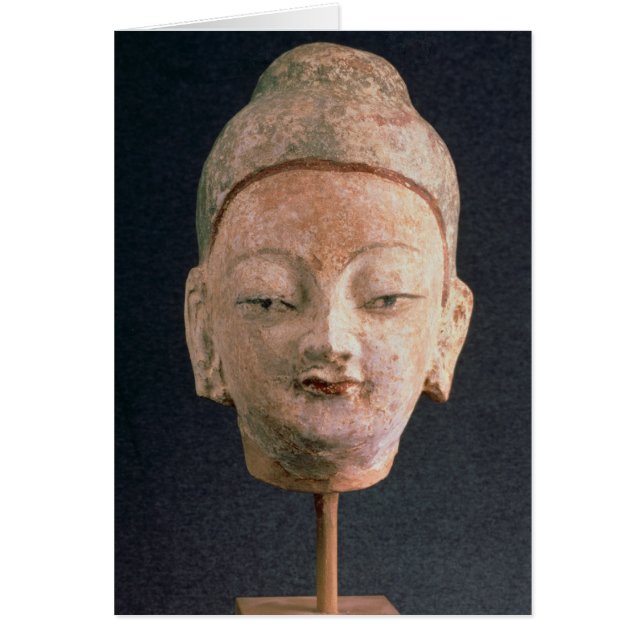 Tête d'une statue de Bouddha, de Bezeklik (Devant)