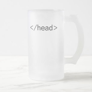 tête </head> tasse de bière d'étiquette de HTML