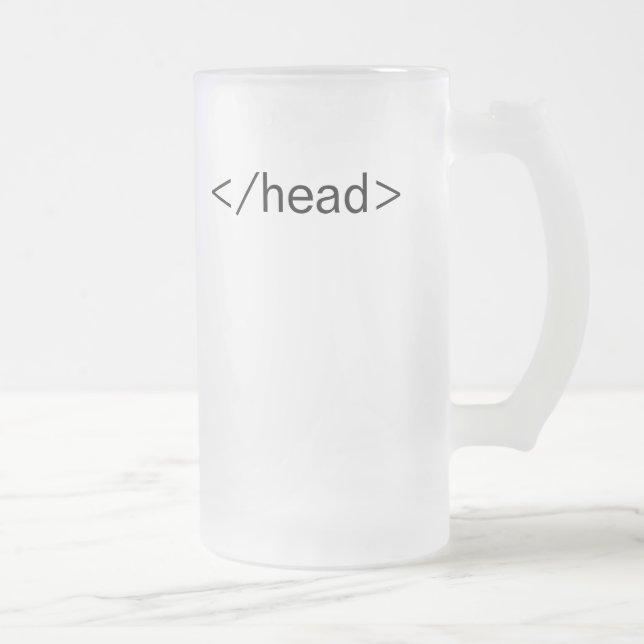 tête </head> tasse de bière d'étiquette de HTML (Droit)