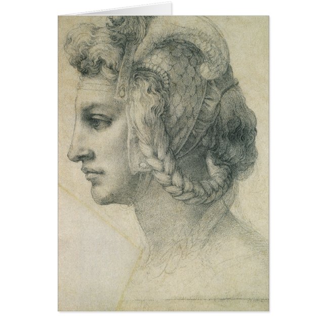 Tête idéale d'une femme de Michel-Ange (Devant)