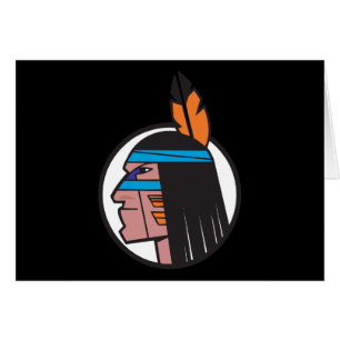 Tête indienne de guerrier