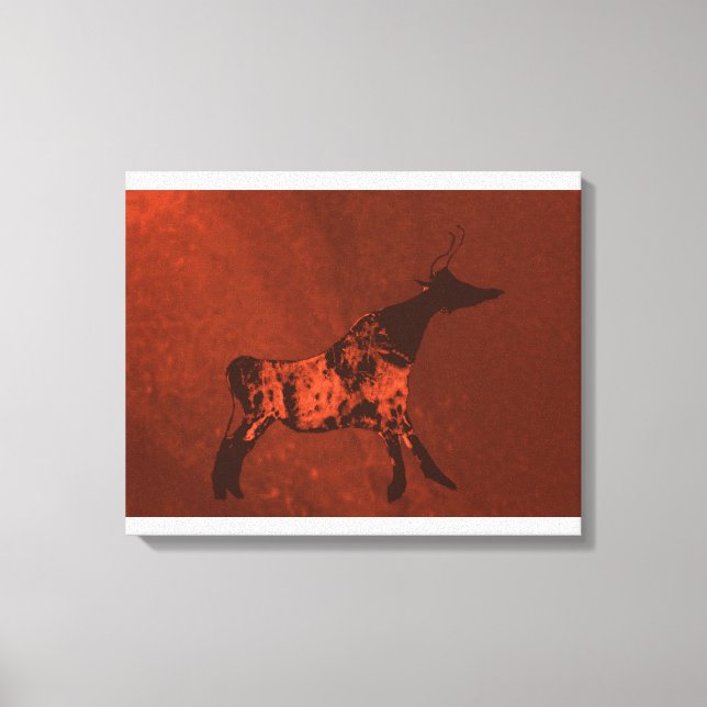 Tête noire Lascaux Vache toile Imprimer (Recto)
