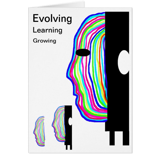 Tête personnelle colorée multi en évolution de (Devant)