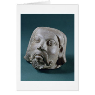 Tête polie de grès d'un étranger, Sarnath, 3ème