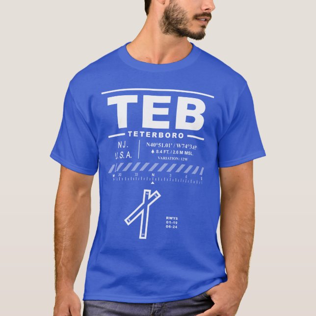 Teterboro Airport TEB T-Shirt (Devant)