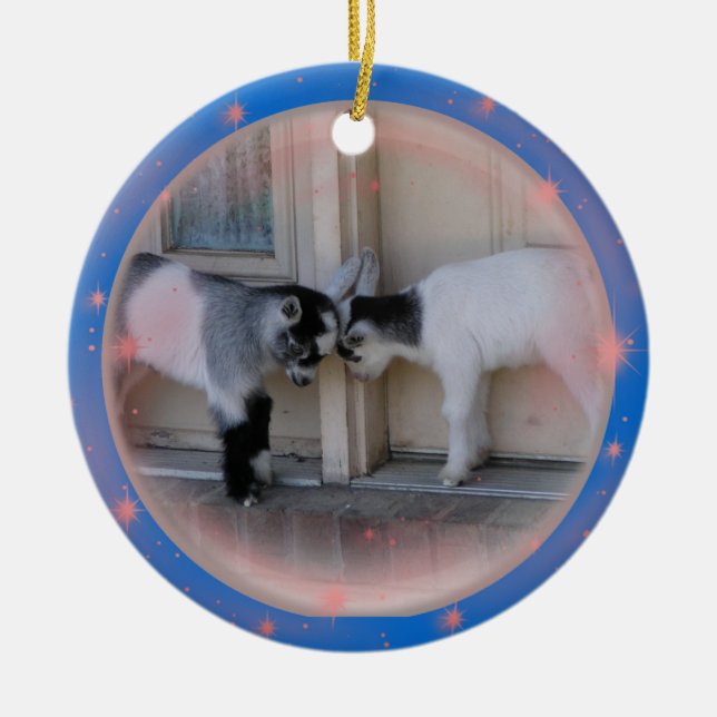 TÊTES DE BOUT - ORNEMENTS DE NOËL DE CHÈVRES DE (Devant)