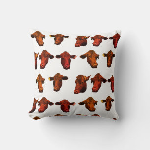 Têtes de vaches funky Jeter coussin d'oreiller