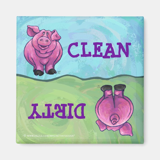 Têtes et Queues Pig Dirty Magnets propres (Devant)