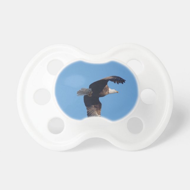 Tétine aigle chauve avec des poissons (Devant)