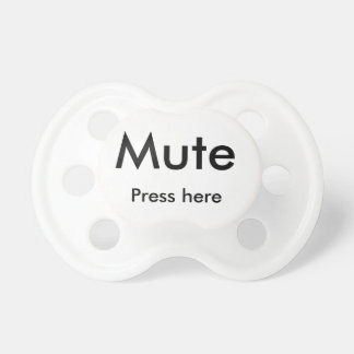 Tétine Bouton muet