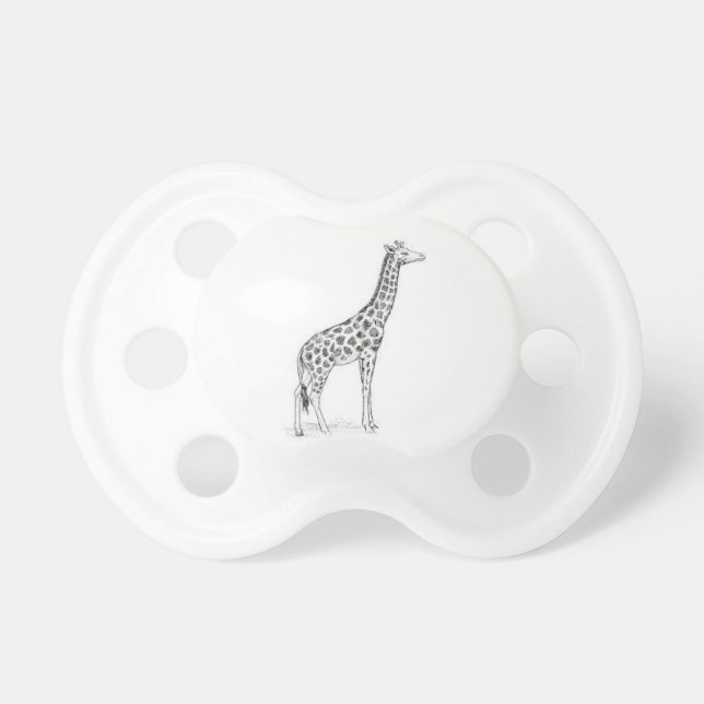 Tétine de bébé avec un Girraffe (Devant)