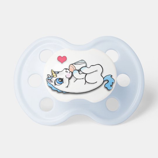 Tetine Heure Du Repas De Licorne De Bebe Garcon Bleu Zazzle Fr