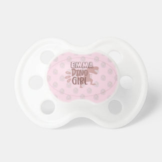 Tétine Personnalisé Dino Girl Pacifier rose