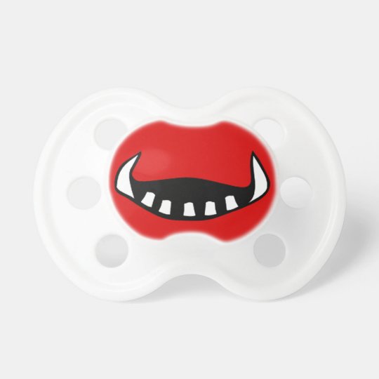 Tetine Rouge De Bebe De Bouche De Monstre De Zazzle Fr