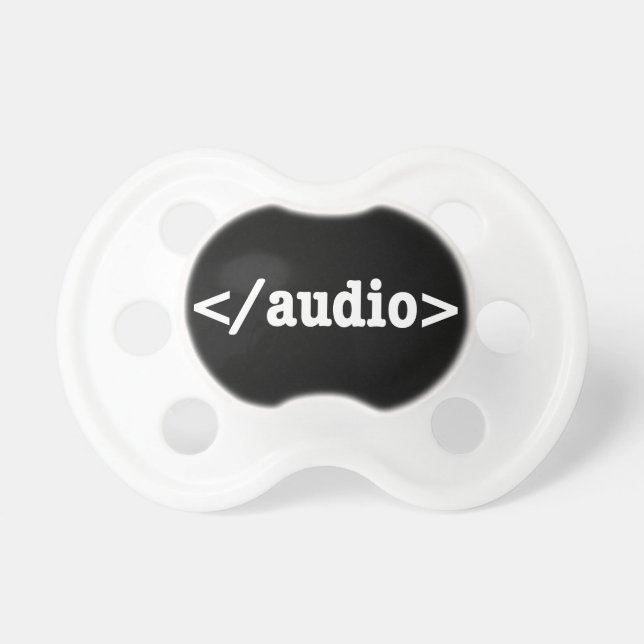 Tétine Terminer le code HTML5 audio (Devant)