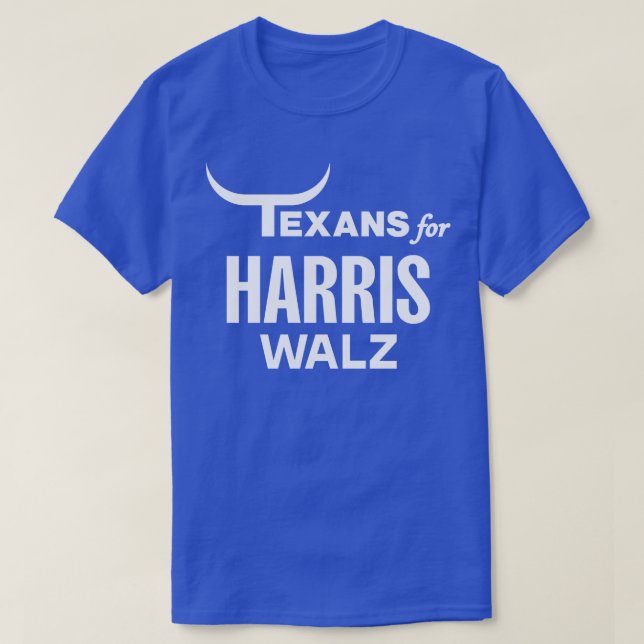 Texans pour Kamala 2024 Tim Walz TShirt (Design devant)