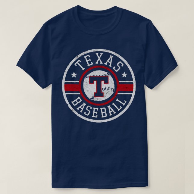 Texas baseball ville TShirt (Design devant)