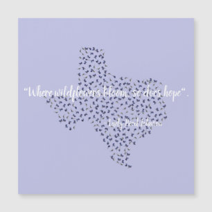 Texas Bluebonnet Fleur sauvage Message Texas Cadea