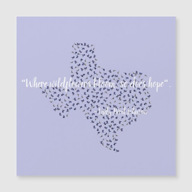 Texas Bluebonnet Fleur sauvage Message Texas Cadea (Devant)