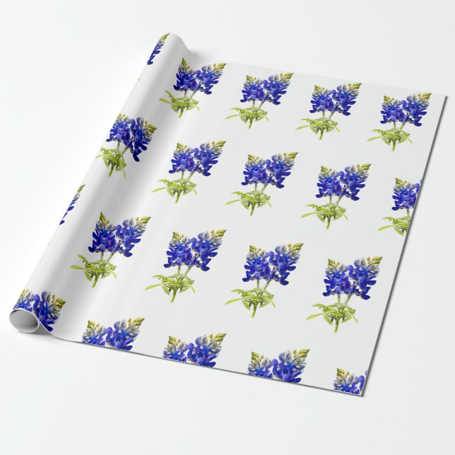 Texas Bluebonnets, Papier Cadeau (Déroulé)