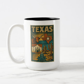 Texas Ceramic Mug - State of Texas Coffee Cup