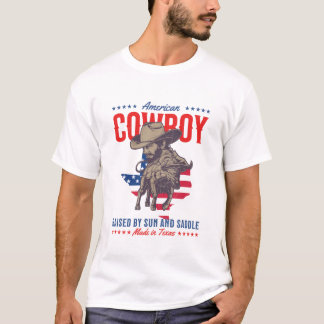 Texas Cowboy T-Shirt Design simple et bon