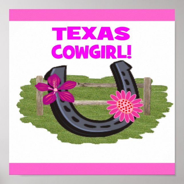 TEXAS COWGIRL POSTER (Devant)