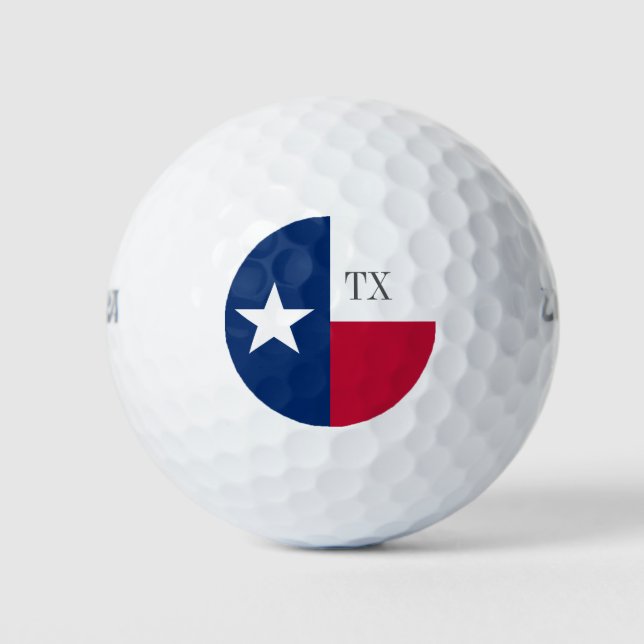 Texas flag balle de golf set pack cadeau pour lui (Devant)