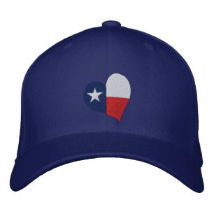 Texas Flag Heart Casquette brodé