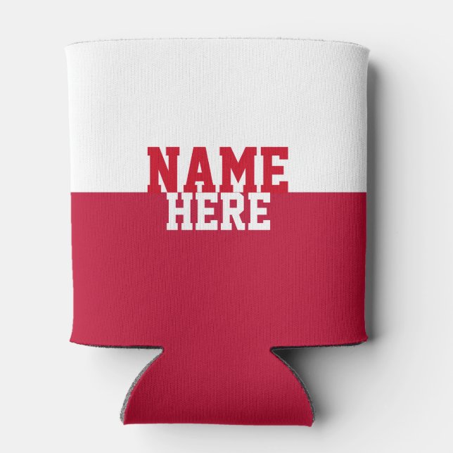 Texas Flag Name Glacière de bouteille (Dos)