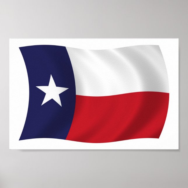Texas Flag Poster Print (Devant)