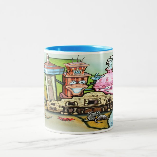 Texas Hill Country Coffee Mug à deux tons (Centre)