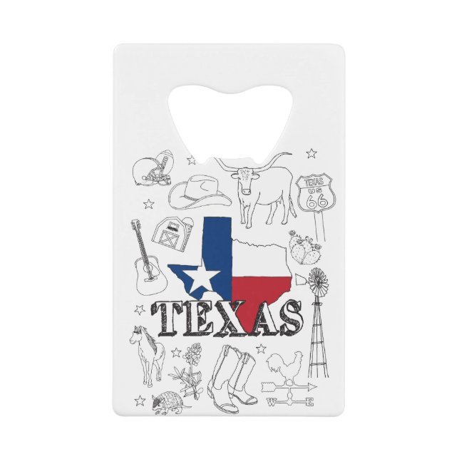 Texas Illustration Doodles of Texas Texas Motif (Devant)