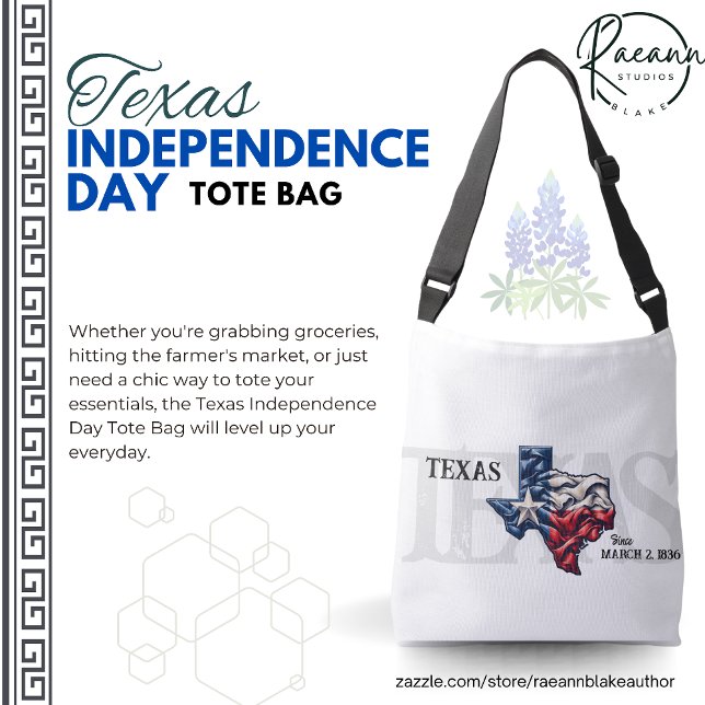 Texas Independence Day Tote Bag (Créateur téléchargé)